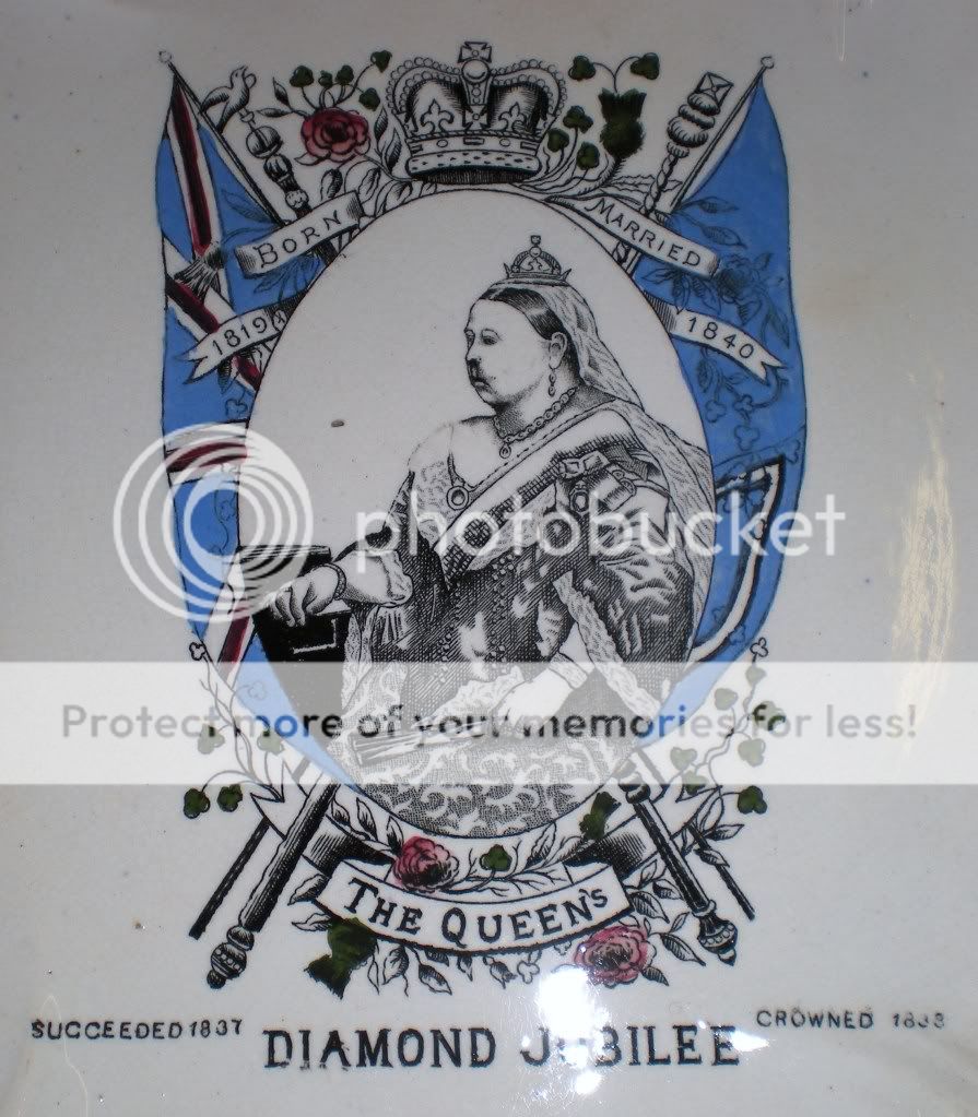 antique queen victoria 1897 diamond jubilee plate